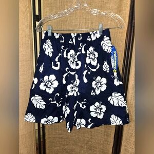 NWT Men's Palmwave Hawaiin Floral Navy White Board Shorts XL